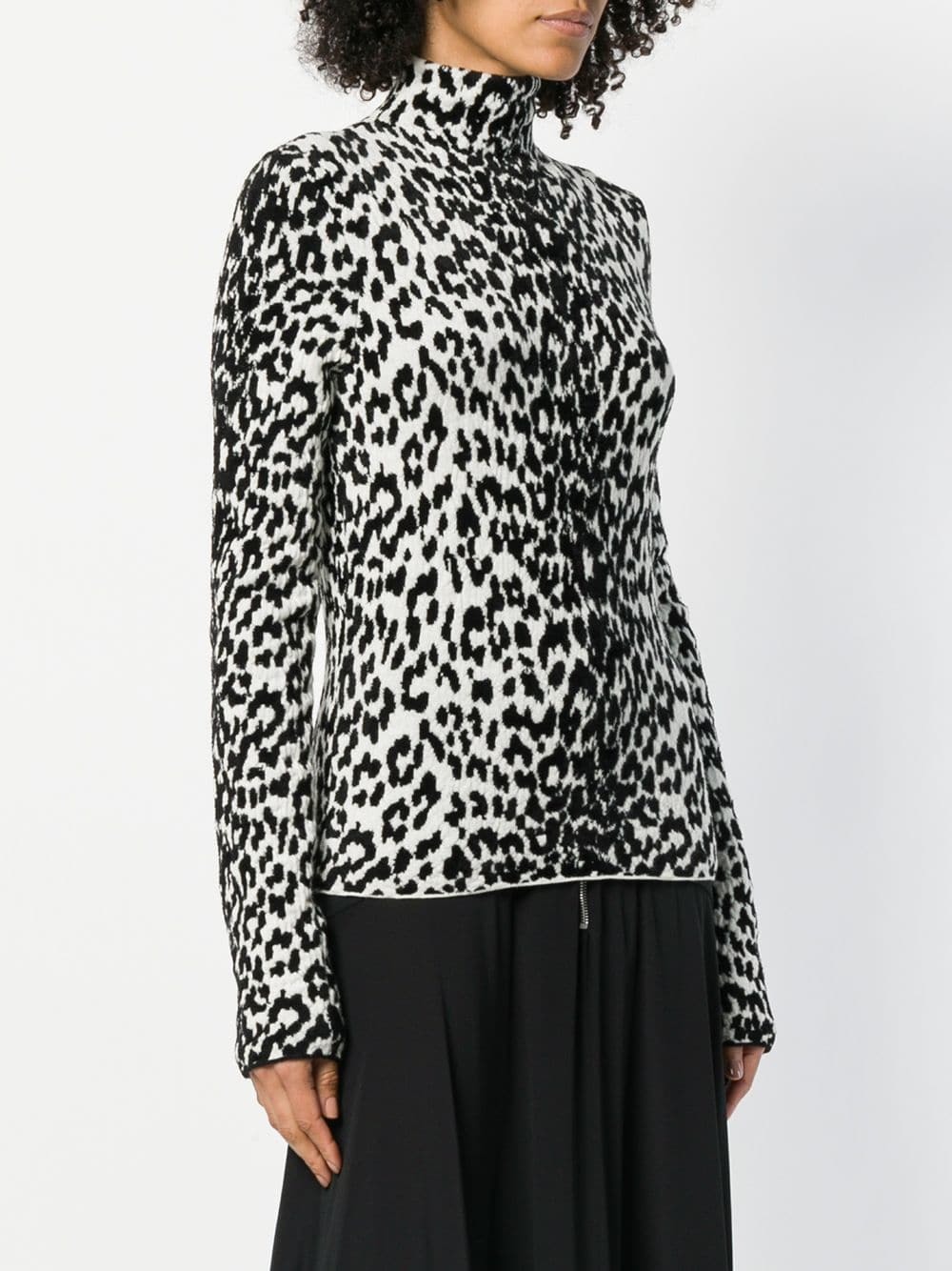 Givenchy Leopard Print Turtleneck Sweater, $733 | farfetch.com