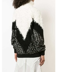 Givenchy Textured Chevron Turtleneck Sweater