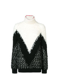 Givenchy Textured Chevron Turtleneck Sweater