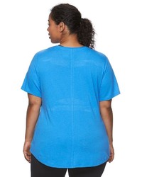 tek gear Plus Size Easy Graphic V Neck Workout Tee