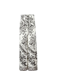 Etro Printed Wide Leg Trousers