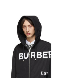 Burberry Black Horseferry Hooded Jacket