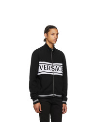 Versace Black And White Logo Sweater