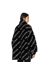 Balenciaga Black Faux Fur Zip Jacket