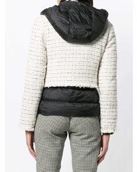 Pinko Tweed Panel Padded Jacket