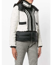 Pinko Tweed Panel Padded Jacket