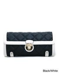 Black and White Quilted Clutch