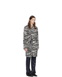 Dries Van Noten Black And White Zebra Coat