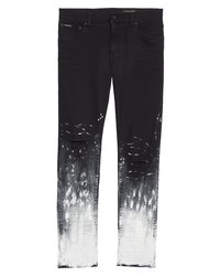 Dolce & Gabbana Paint Dipped Skinny Jeans In Combined Colour At Nordstrom