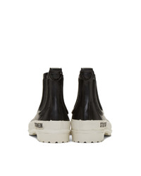Stutterheim Black And White Novesta Edition Rainwalker Boots