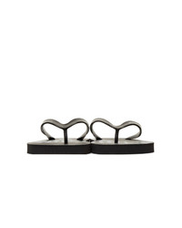 Ps By Paul Smith Black And White Discflop Flip Flops