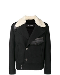 Black and White Shearling Jacket