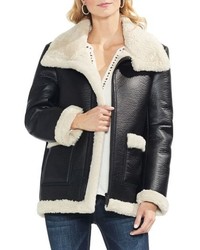 Vince Camuto Faux Leather Shearling Coat