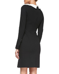 Rena Lange Long Sleeve Signature Dress With Zip Detail