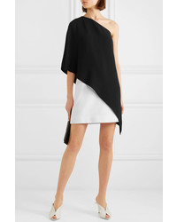 Givenchy Asymmetric Two Tone Cady Dress