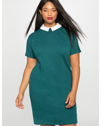 ELOQUII Knit Shirt Dress With Collar