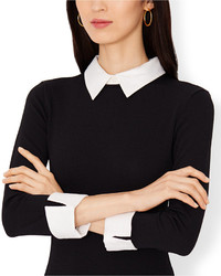 Lauren Ralph Lauren Three Quarter Sleeve Collared Sweater Dress