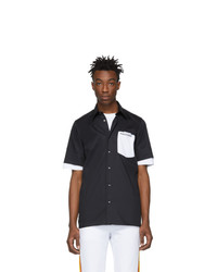 Xander Zhou Black Cutout Pocket Shirt