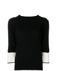 Eudon Choi Cut Out Sleeve Knitted Sweater