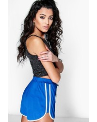 Boohoo Ruby Contrast Trim Jersey Runner Shorts