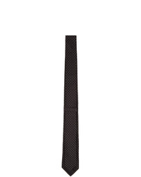 Givenchy Black And White Jacquard Blade Tie