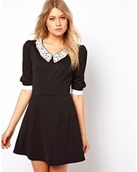 Love Skater Dress With Contrast Collar