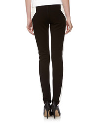 Fade To Blue Super Skinny Ponte Faux Leather Pants