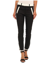 7 For All Mankind Sportif Crop In Blackwhite