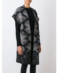 Etro Jacquard Sleeveless Cardi Coat