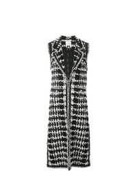 Edward Achour Paris Sleeveless Tweed Coat