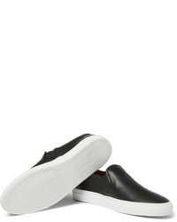 Common Projects Perforated Leather Slip On Sneakers