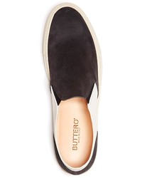 Buttero Suede Two Tone Slip On Sneakers