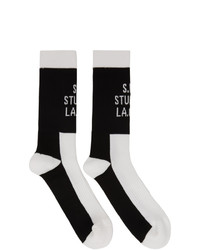 S.R. STUDIO. LA. CA. Black And White Contrast Socks