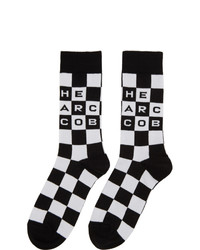 Marc Jacobs Black And White The Logo Socks