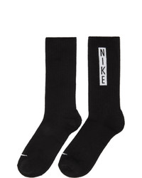 Nike Two Pack Black And White Crew Socks