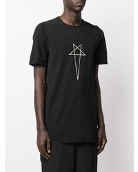 Rick Owens DRKSHDW Star Print Mid Length T Shirt