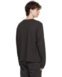 Seekings Black Printed Long Sleeve T Shirt