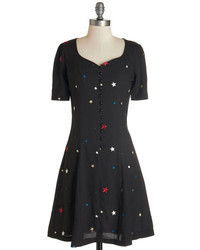 Nishehon World Garts Ltd Hit The Right Note Dress In Stars