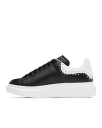 Alexander McQueen Black And White Studded Oversized Sneakers