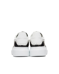 Alexander McQueen Black And White Studded Oversized Sneakers