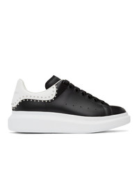Alexander McQueen Black And White Studded Oversized Sneakers
