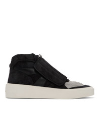 Fear Of God Black And Grey Skate Mid Sneakers