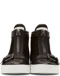 Marc by Marc Jacobs Black Suede Bmx Sneakers