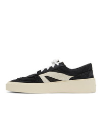 Fear Of God Black And Grey Skate Low Suede Sneakers
