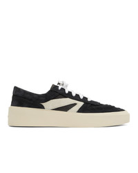 Fear Of God Black And Grey Skate Low Suede Sneakers