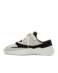 Essentials Black And Off White Backless Sneakers