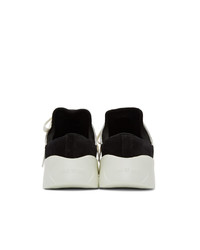 Essentials Black And Off White Backless Sneakers