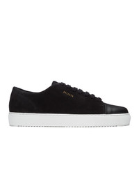Axel Arigato Black And White Suede Cap Toe Sneakers