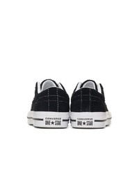 Converse Black And White Vintage Suede One Star Sneakers