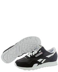 Reebok Classic Nylon 1 6606 Black White Suede Casual Shoes Medium